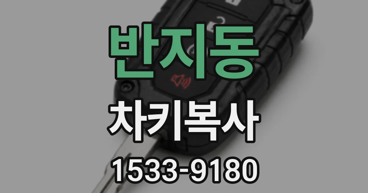 반지동 차키복사
