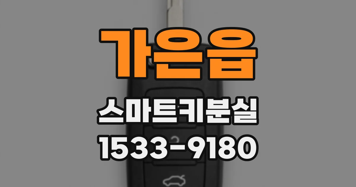 가은읍 스마트키분실