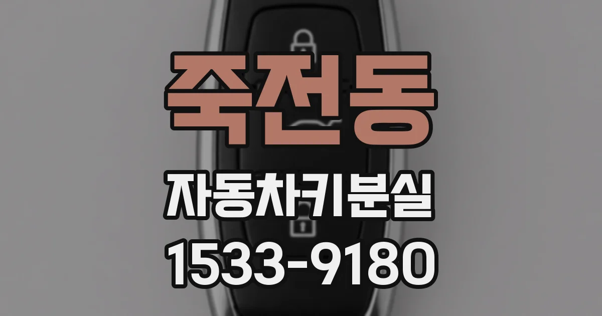 죽전동 자동차키분실