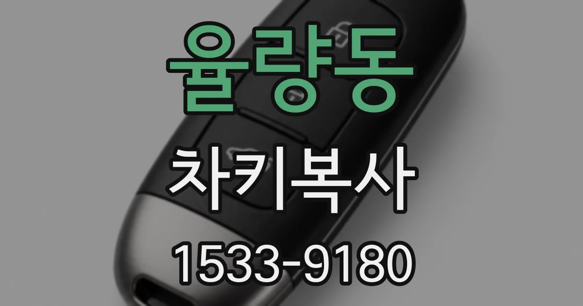 율량동 차키복사