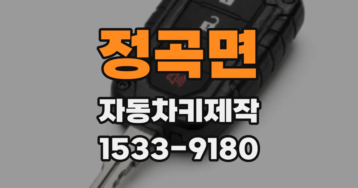 정곡면 자동차키제작