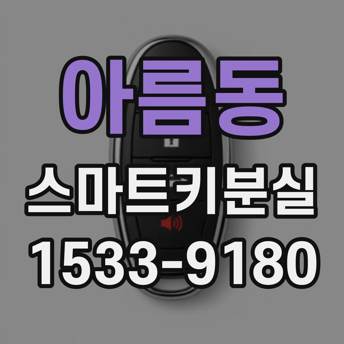 아름동 스마트키분실