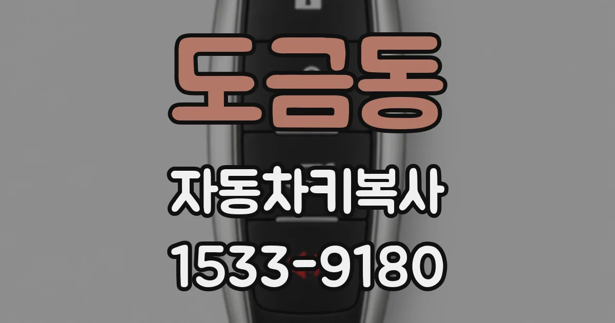 도금동 자동차키복사