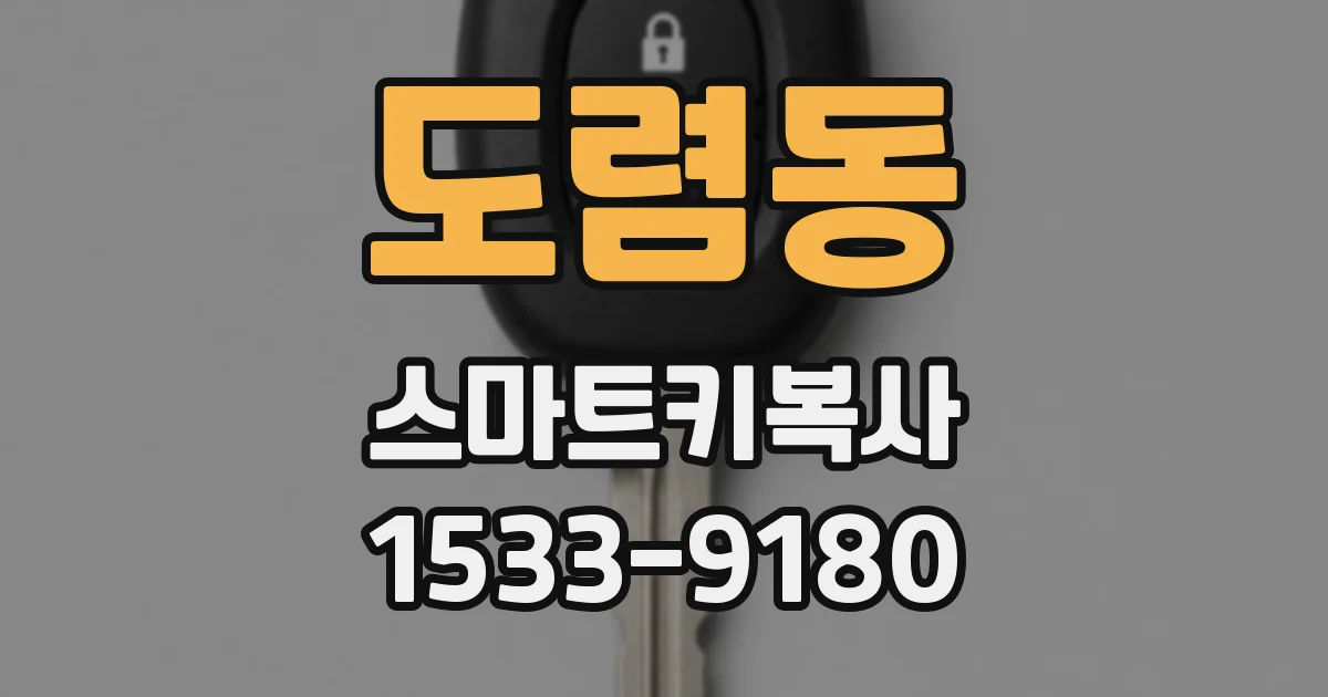 도렴동 스마트키복사
