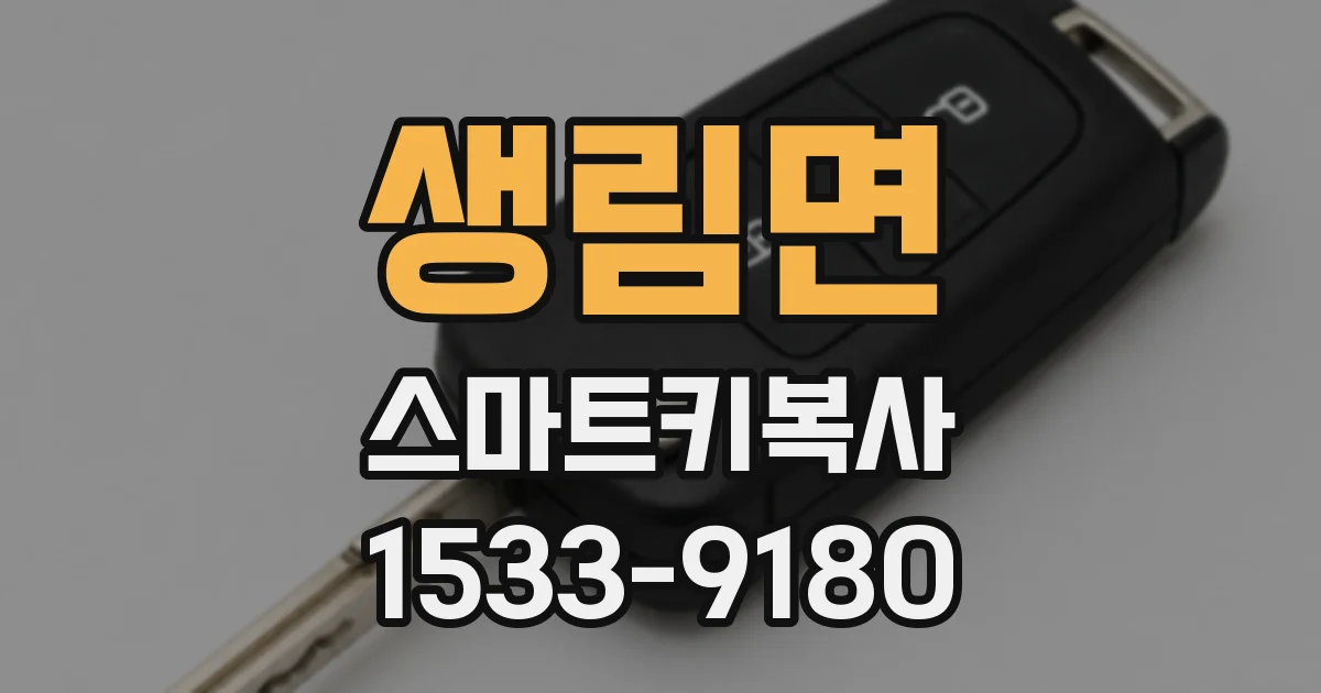생림면 스마트키복사