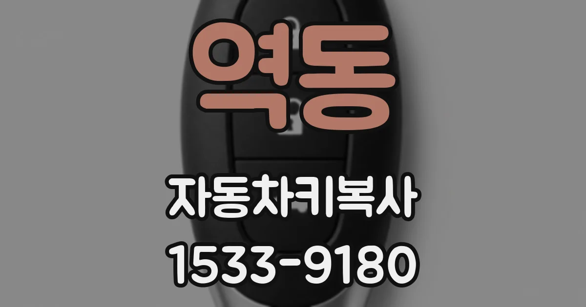 역동 자동차키복사