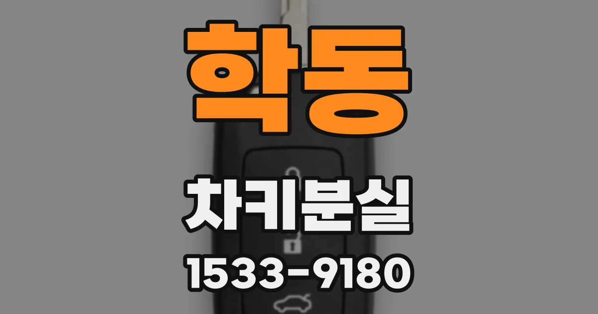 학동 차키분실