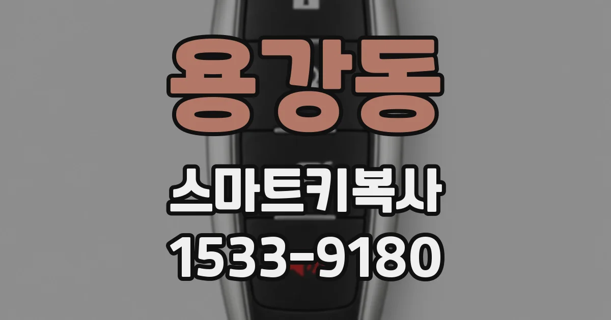 용강동 스마트키복사
