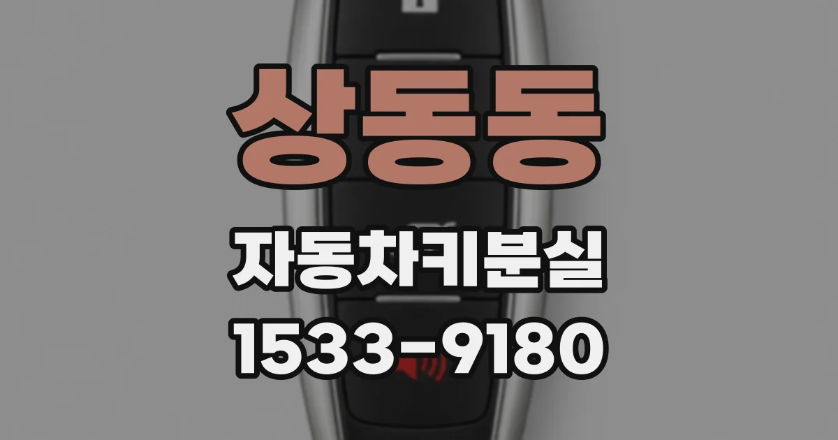 상동동 자동차키분실