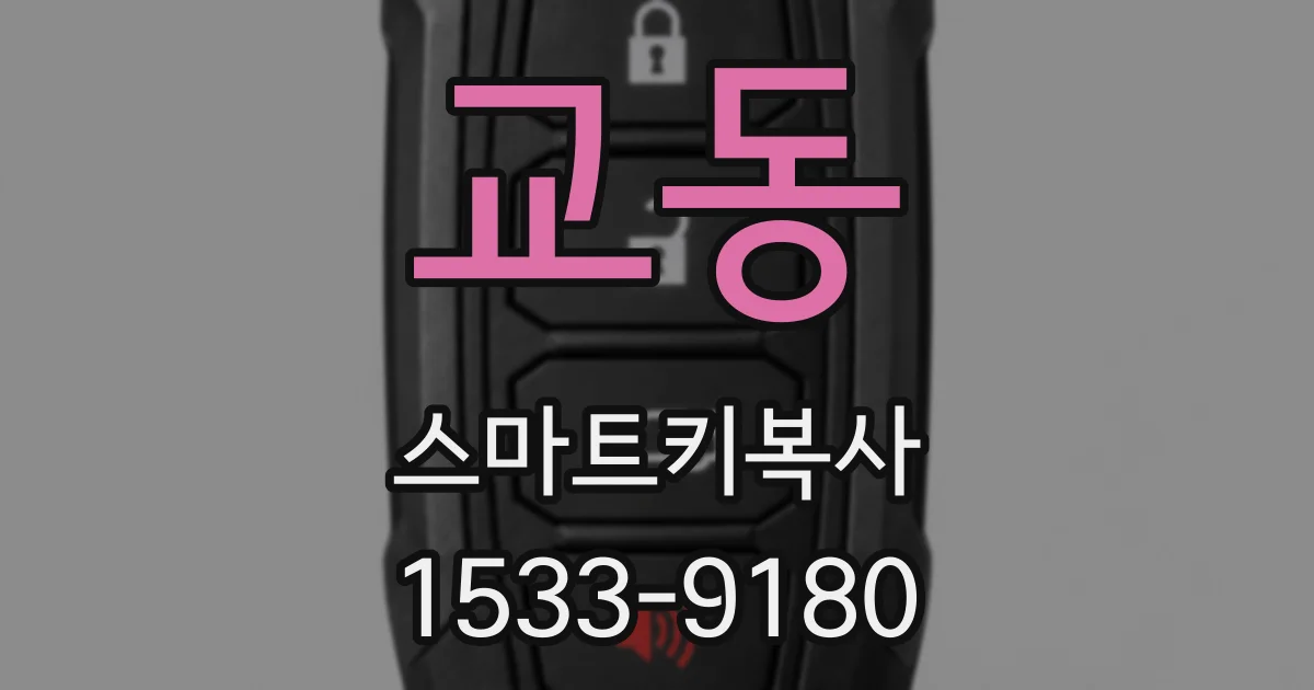 교동 스마트키복사