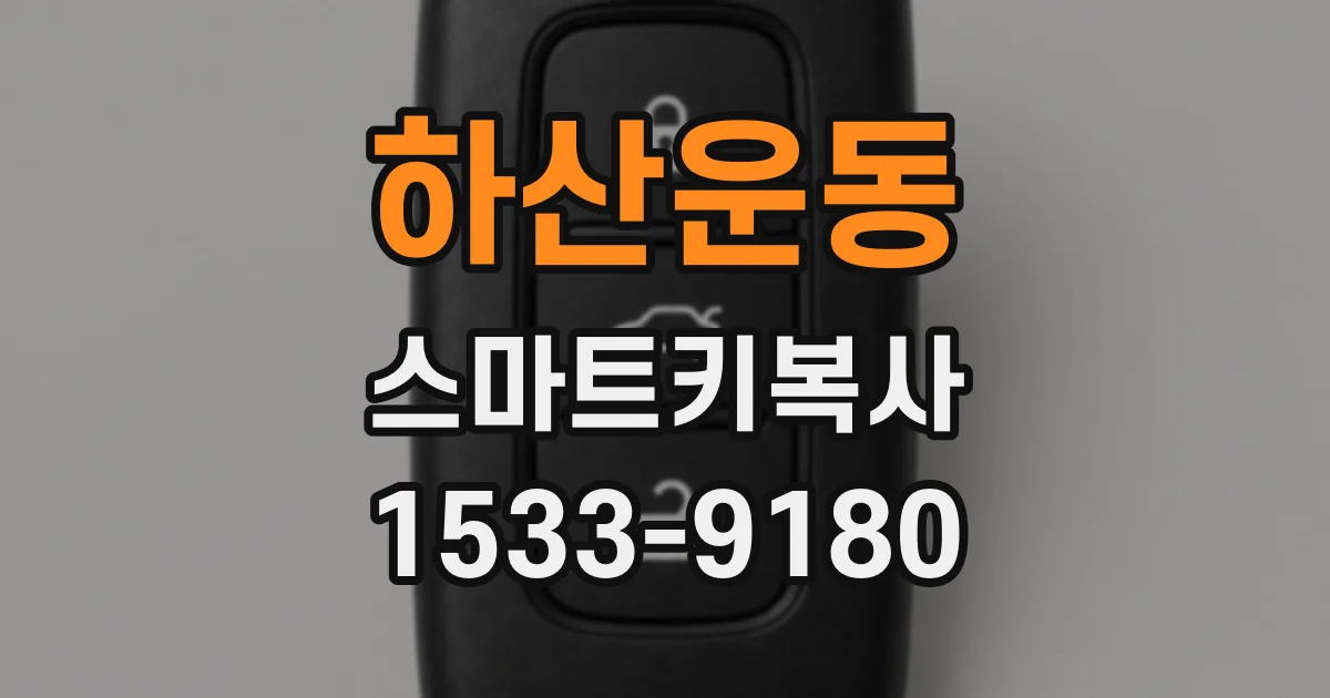 하산운동 스마트키복사
