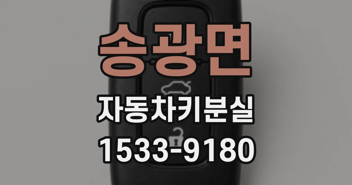 송광면 자동차키분실