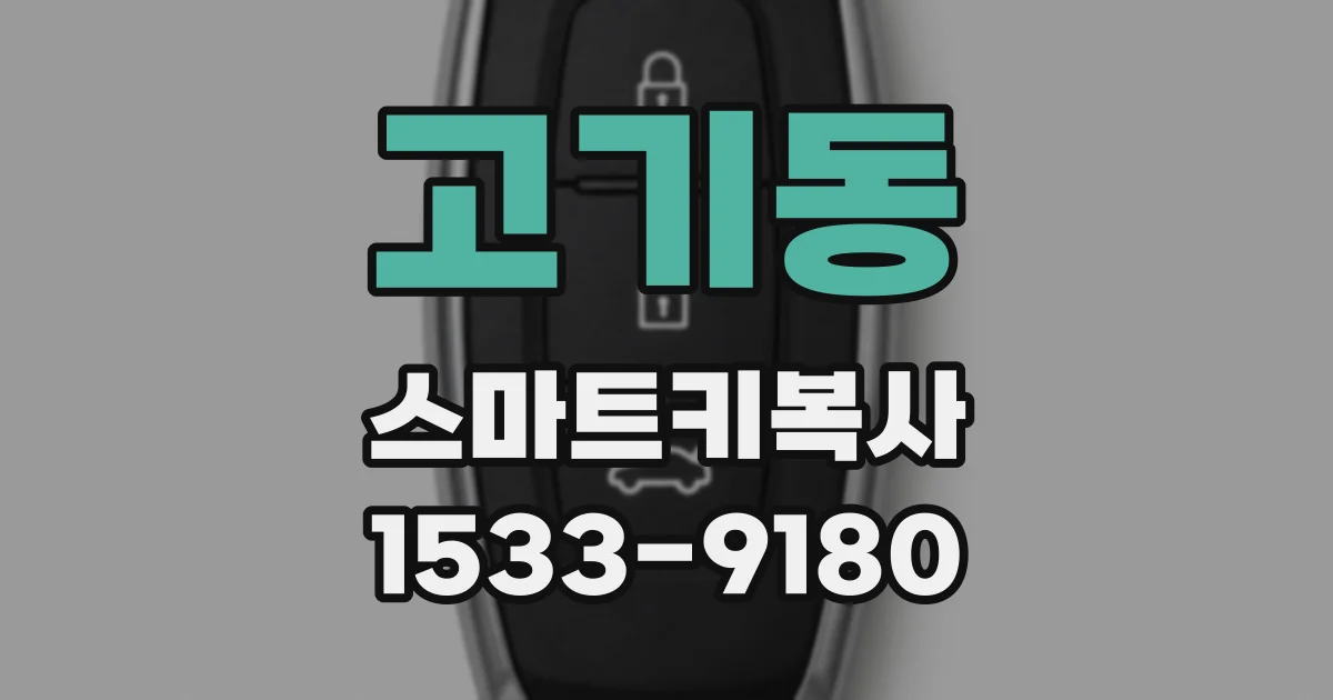 고기동 스마트키복사