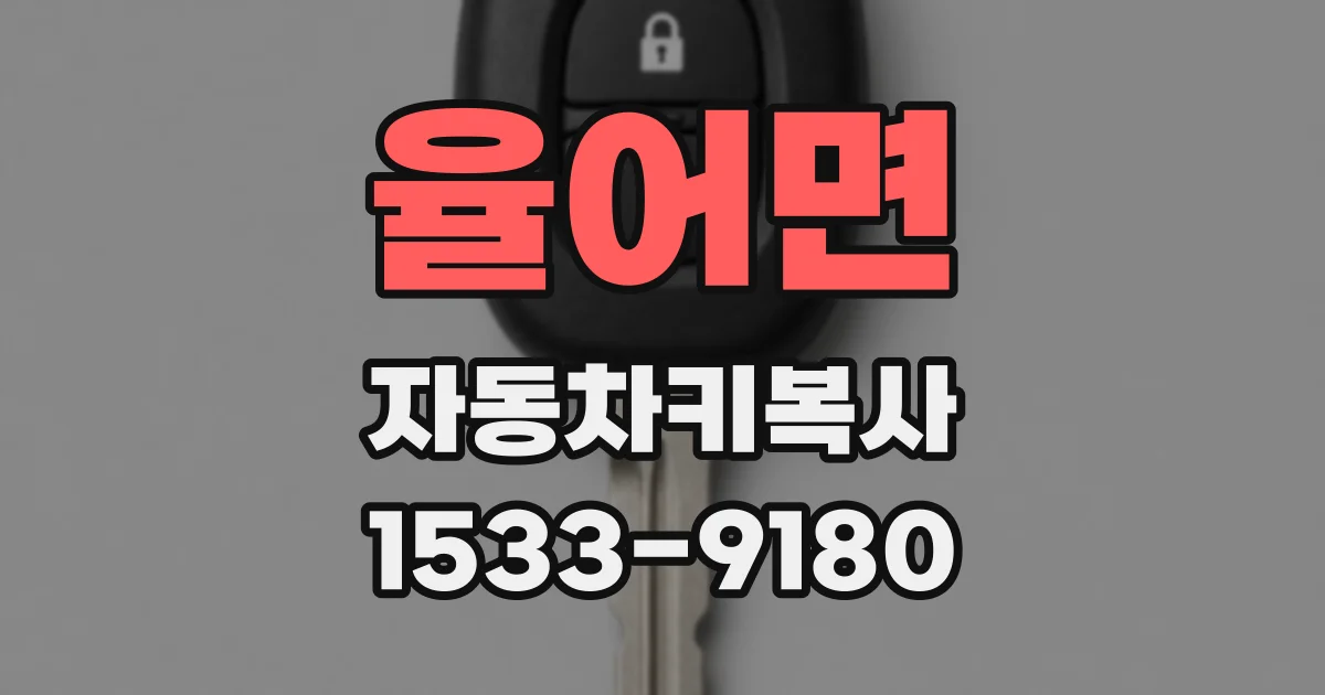 율어면 자동차키복사