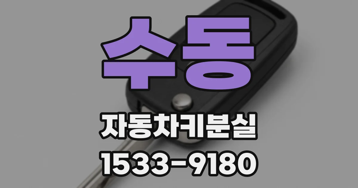 수동 자동차키분실