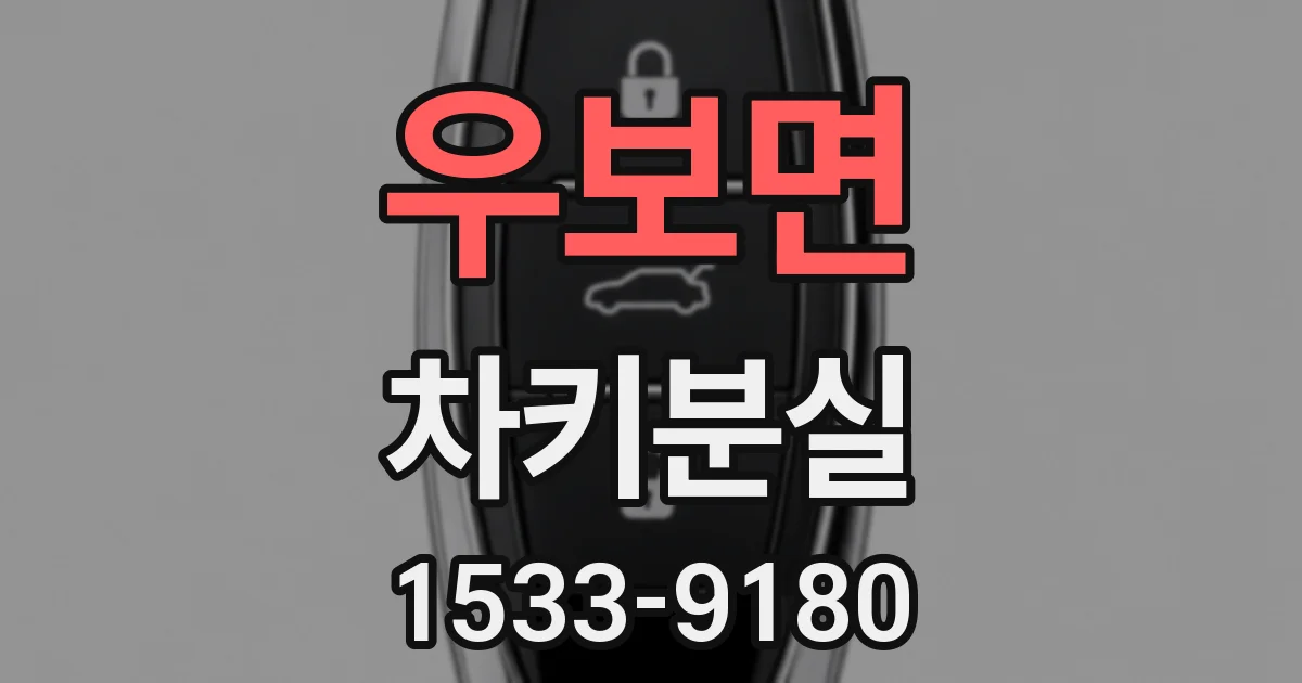 우보면 차키분실