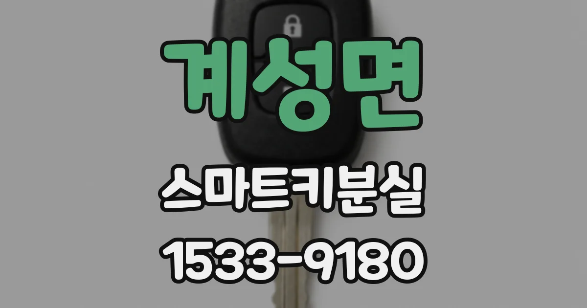 계성면 스마트키분실