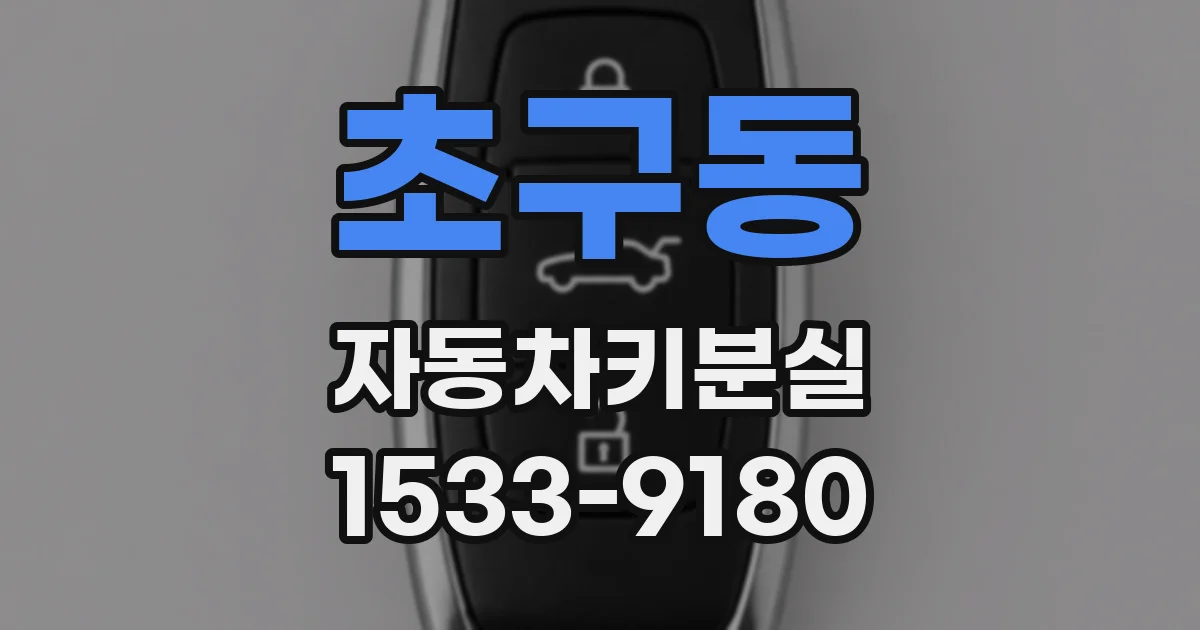 초구동 자동차키분실