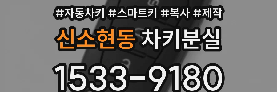 신소현동 차키분실