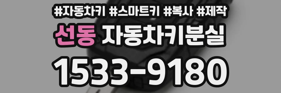 선동 자동차키분실