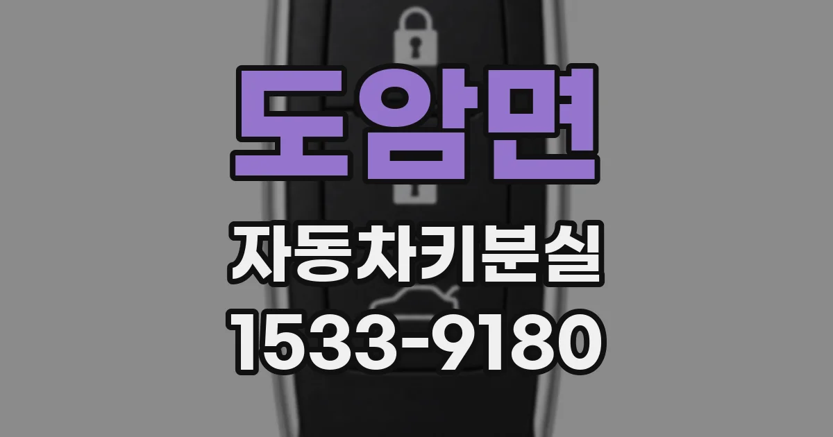 도암면 자동차키분실