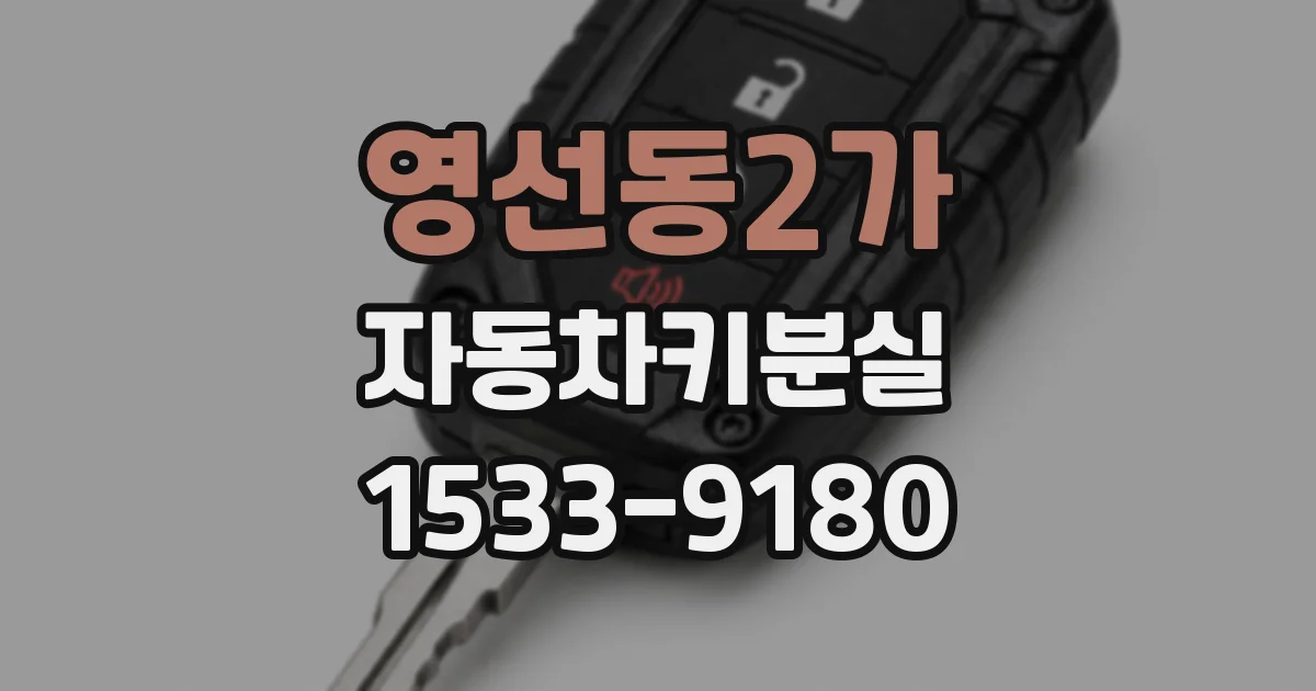 영선동2가 자동차키분실