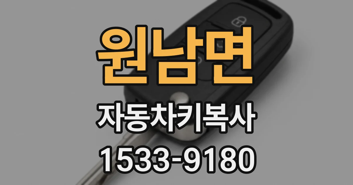 원남면 자동차키복사