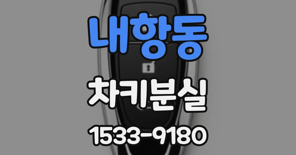 내항동 차키분실