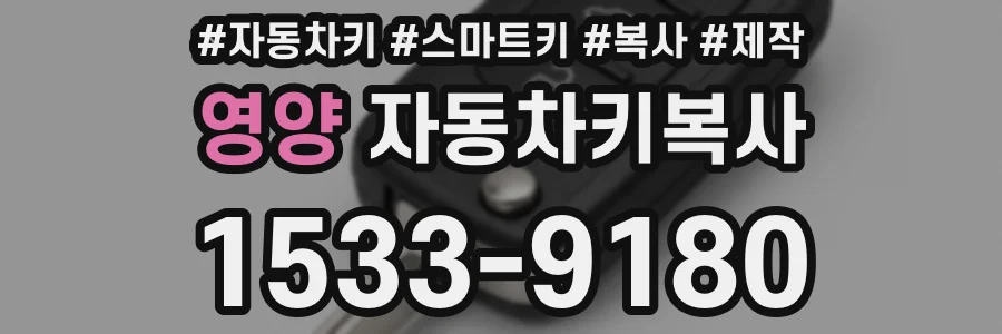 영양 자동차키복사