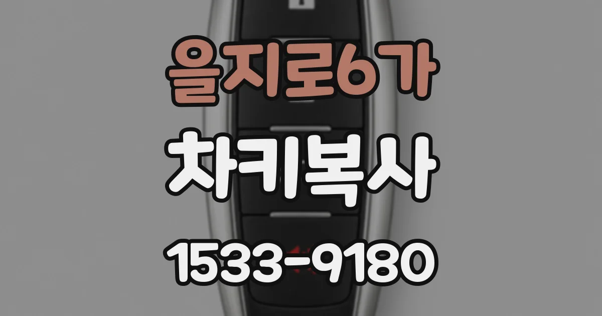을지로6가 차키복사