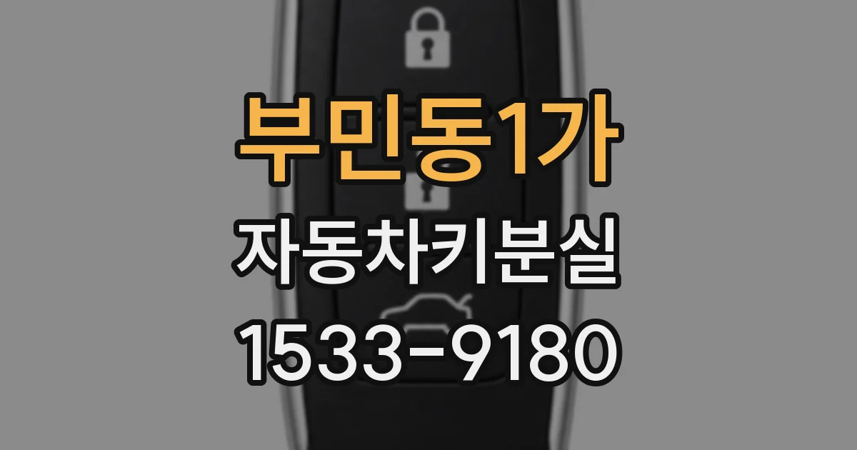 부민동1가 자동차키분실
