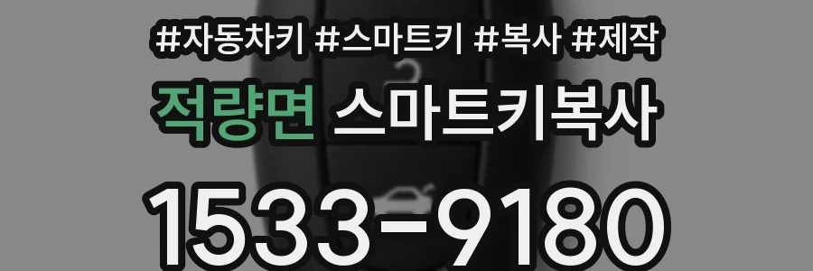 적량면 스마트키복사