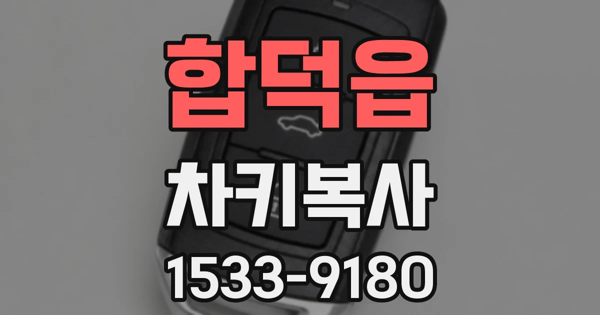 합덕읍 차키복사