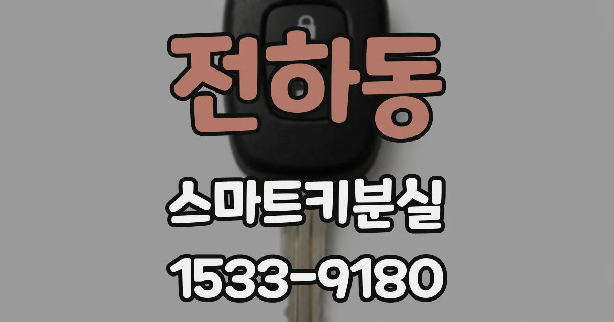 전하동 스마트키분실
