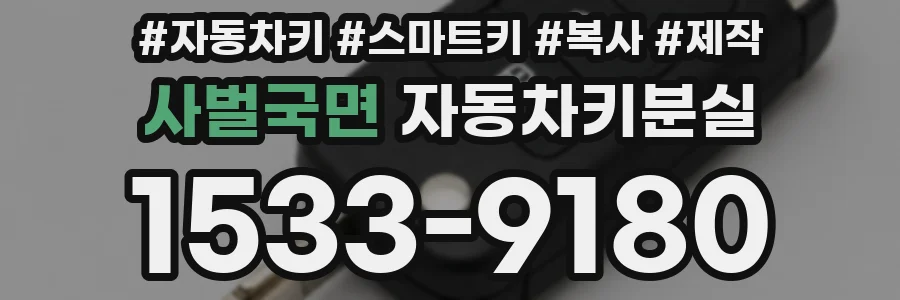 사벌국면 자동차키분실