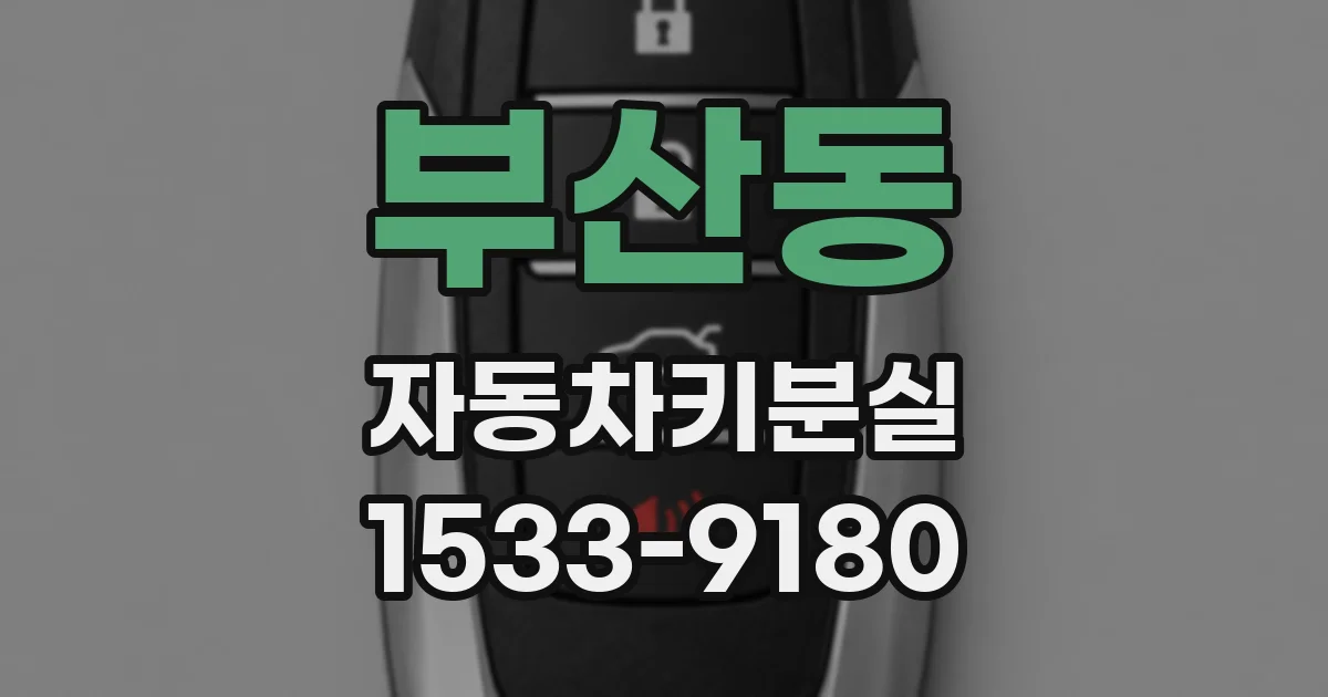 부산동 자동차키분실