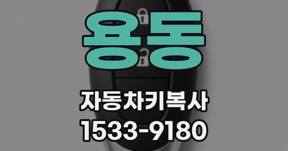 용동 자동차키복사