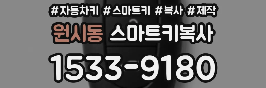 원시동 스마트키복사