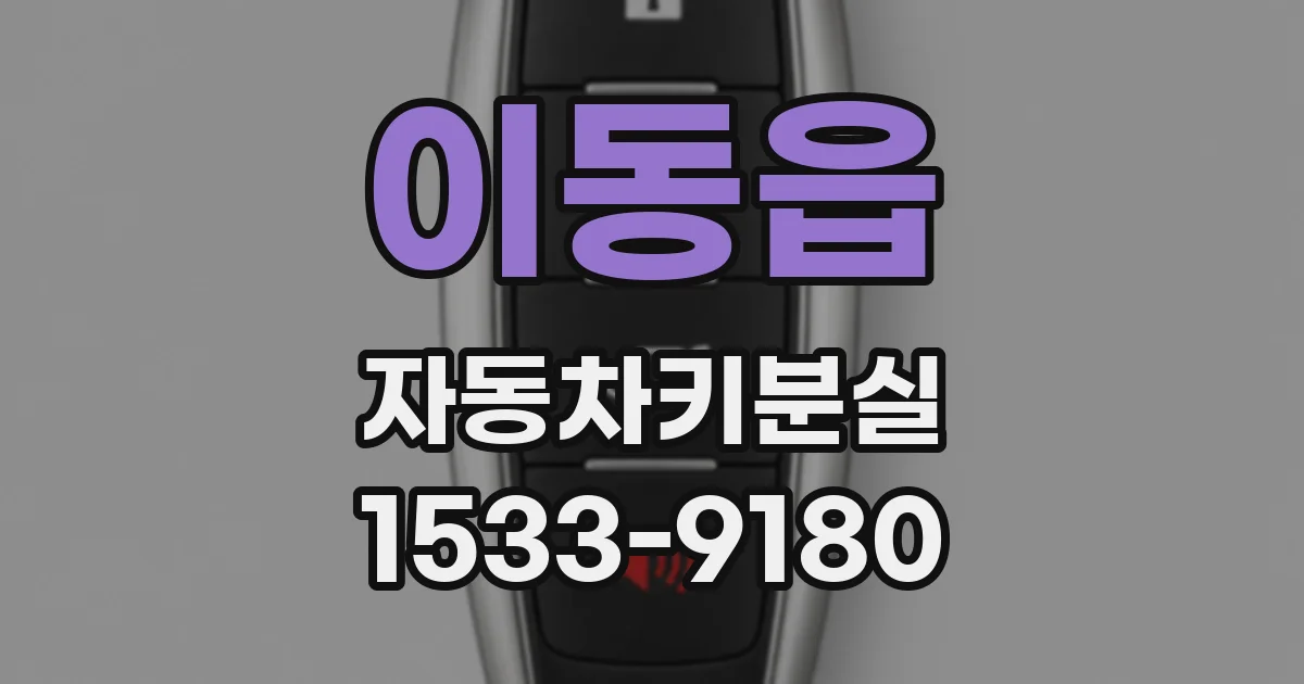 이동읍 자동차키분실