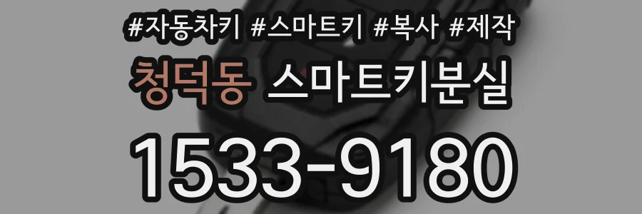 청덕동 스마트키분실