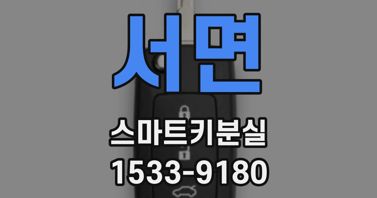 서면 스마트키분실