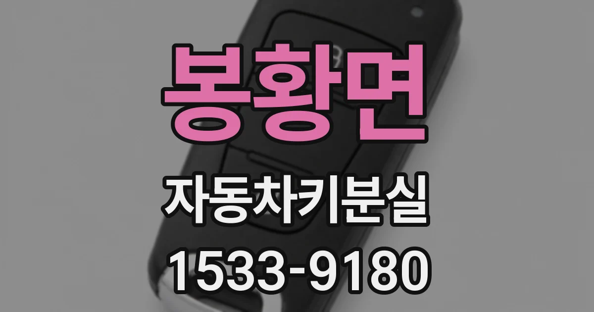 봉황면 자동차키분실