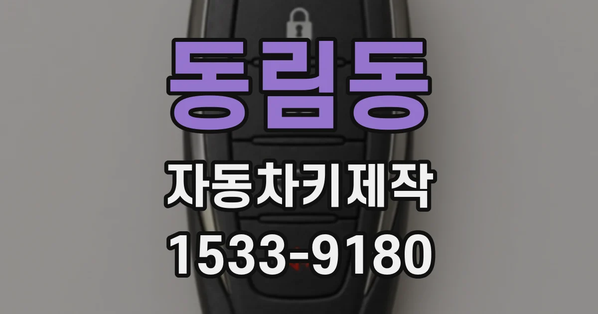 동림동 자동차키제작