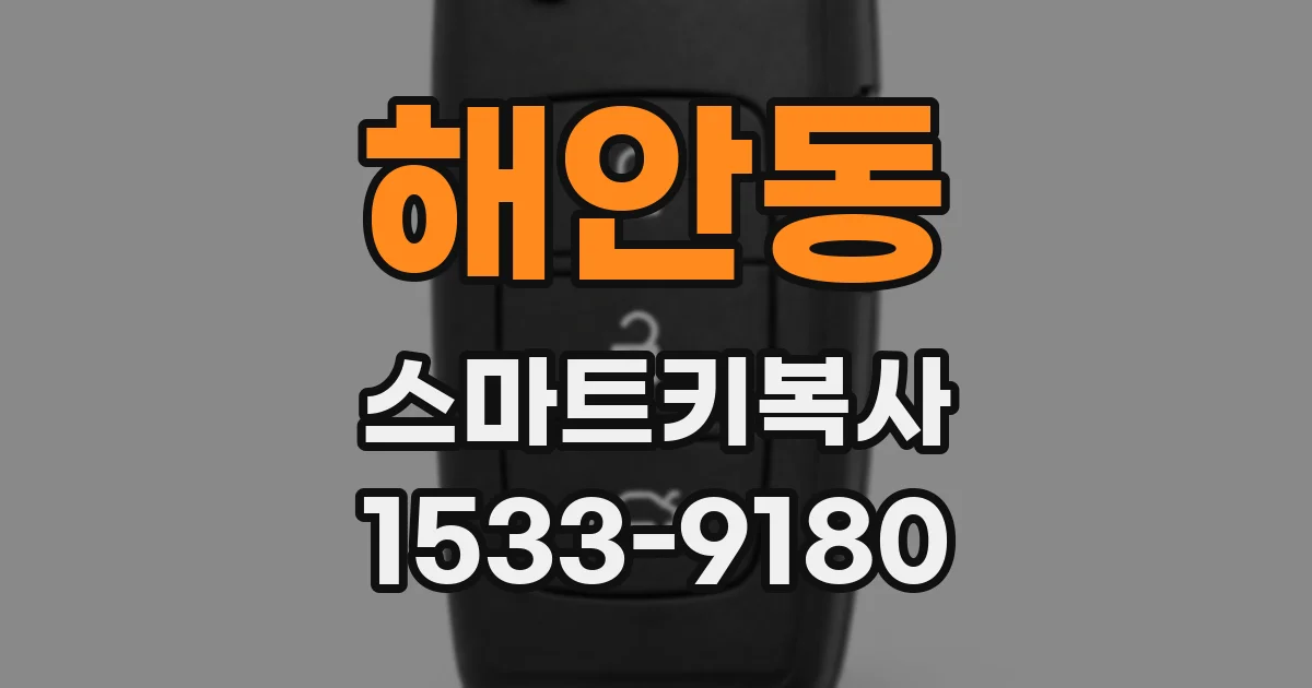 해안동 스마트키복사
