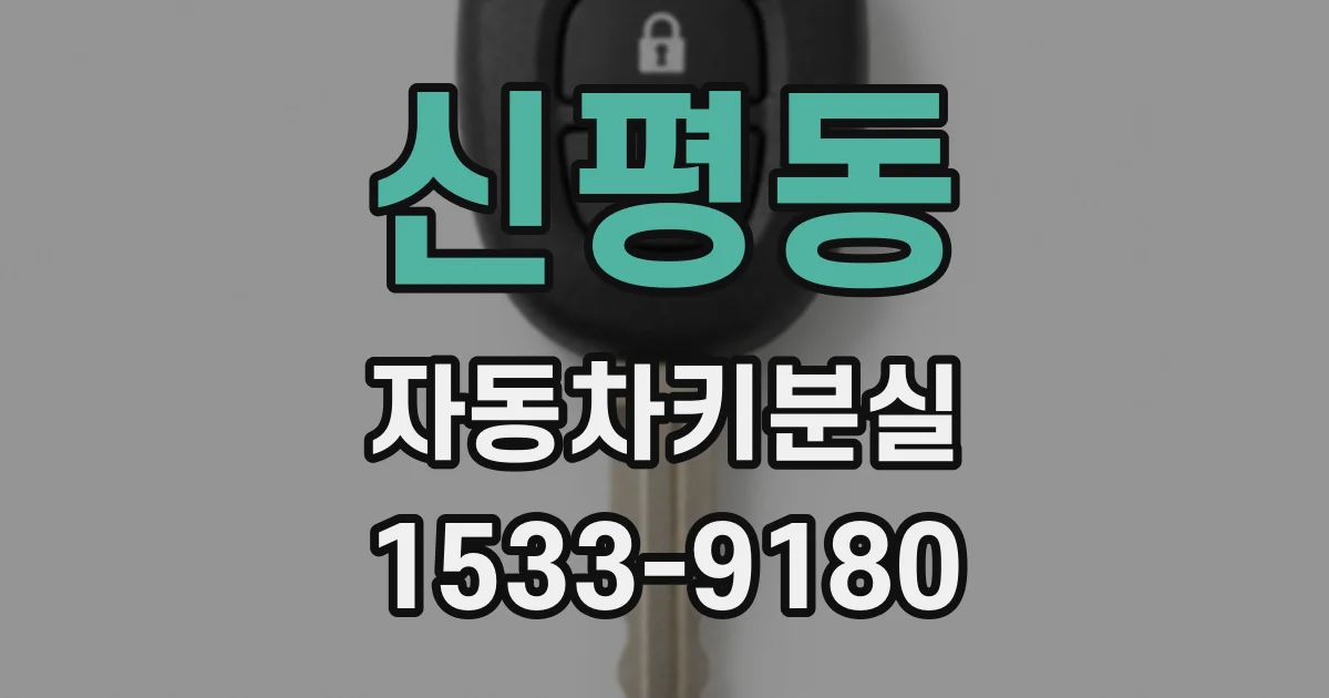 신평동 자동차키분실