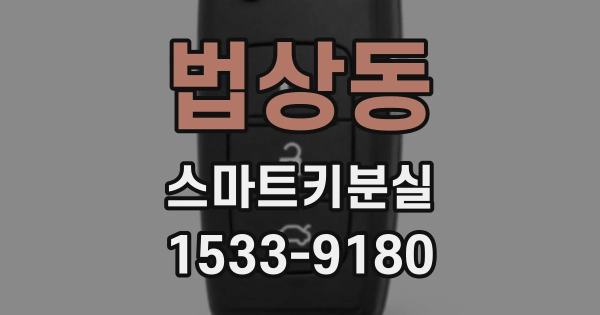 법상동 스마트키분실
