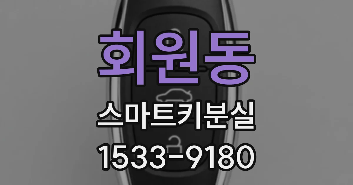 회원동 스마트키분실
