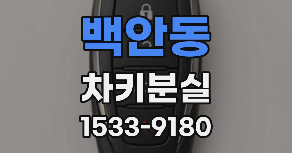 백안동 차키분실