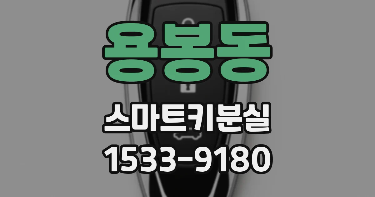 용봉동 스마트키분실