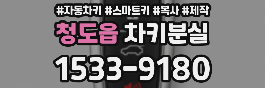 청도읍 차키분실